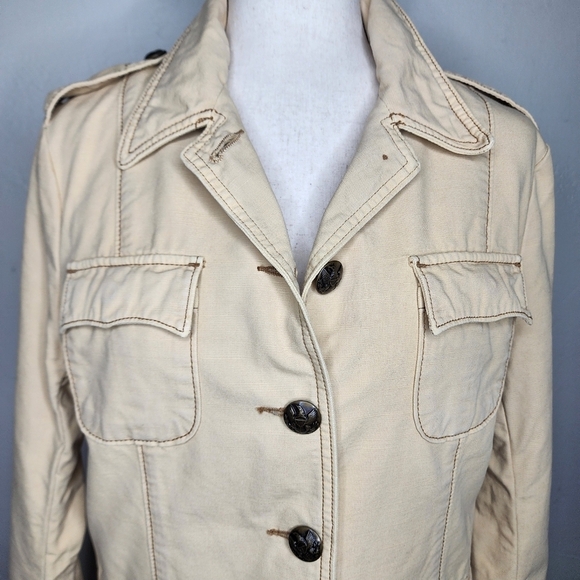 Vintage Ralph Lauren Original Polo Jeans Military Style Chore Jacket Size Medium - Picture 12 of 16